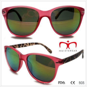 Gafas de sol unisex de plástico de doble color (wsp508305)